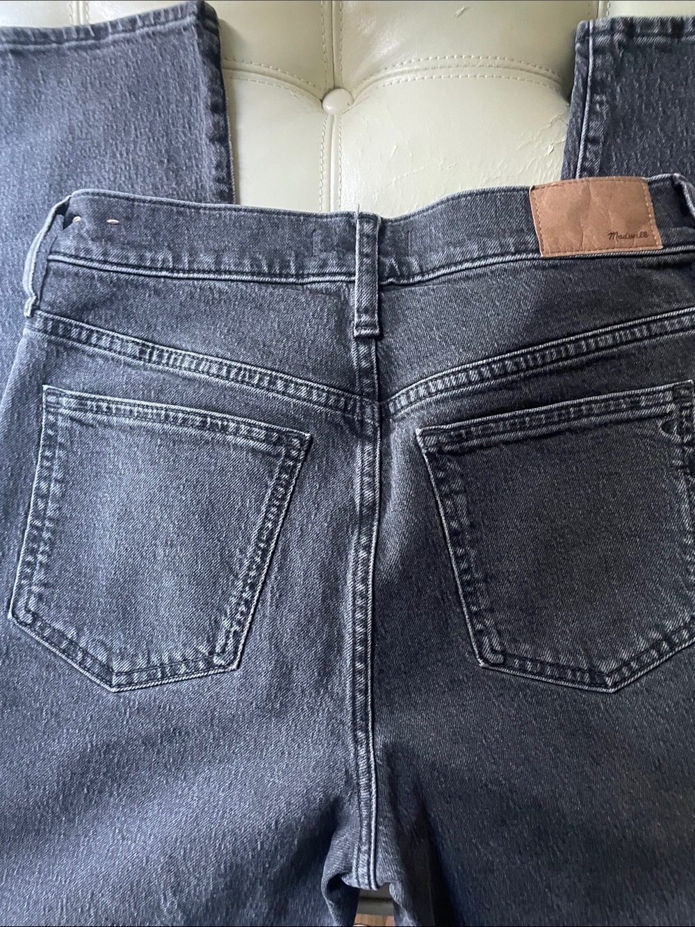 Madewell High-Rise Washed Black Perfect Vintage Denim Jeans